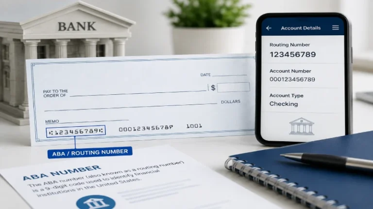 ABA Number Routing Number Differences & Where to Find It
